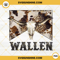 Wallen Bull Skull Cowhide Leopard PNG, Country Western PNG, Cowboy PNG, Country Music PNG