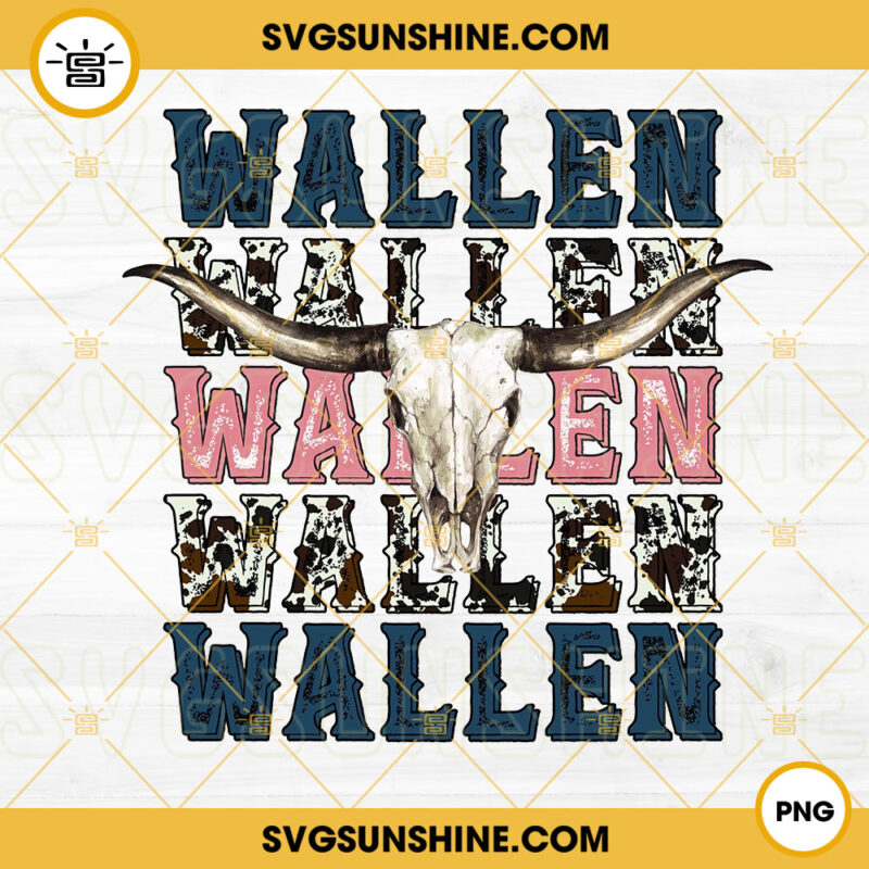 Wallen Western Cow Skull PNG, Bull Skull PNG, Country Music PNG Digital ...