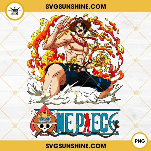 Portgas D Ace PNG, One Piece PNG File Digital Download