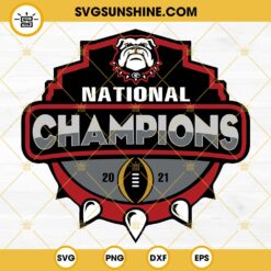 Georgia Bulldogs National Champions SVG PNG DXF EPS Cut File Layered Cricut Silhouette