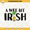 A Wee Bit Irish SVG, Lucky Peanuts Woodstock St Patrick’s Day SVG PNG DXF EPS