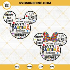 I Love You Just The Way You Are SVG, Puzzle Piece SVG, Autism Mom SVG, Mickey Autism Awareness SVG PNG DXF EPS