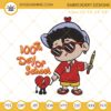 Baby Benito 100th Day Of School Embroidery Files, Bad Bunny 100 Days Of School Embroidery Designs