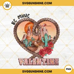 Be Mine Valentine PNG, Western Valentine PNG, Howdy Valentine PNG, Retro Valentines Day PNG