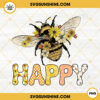 Bee Happy PNG, Bumblebee PNG, Honeybee PNG, Happiness PNG Instant Download