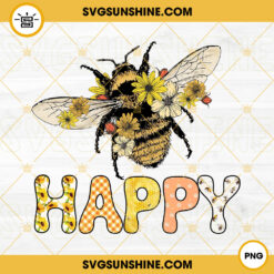 Bee Happy PNG, Bumblebee PNG, Honeybee PNG, Happiness PNG Instant Download