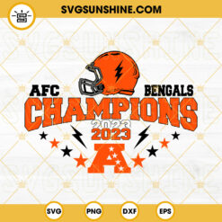 Bengals AFC Champions 2023 SVG, Cincinnati Bengals SVG PNG DXF EPS