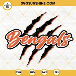 Bengals Ripped Claw SVG, Bengals Football Team SVG, NFL SVG PNG DXF EPS Cricut