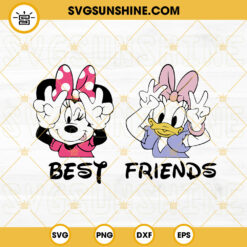 Best Friends SVG, Minnie Mouse And Daisy Duck SVG, Disney Besties SVG PNG DXF EPS