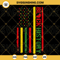 Black History American Flag SVG, African American People SVG, Black History Month SVG PNG DXF EPS