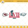 Super Bowl 2023 Embroidery Designs, Chiefs Eagles Football Embroidery Files