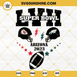 Chiefs Eagles Super Bowl 2023 SVG, Kansas City Chiefs SVG, Philadelphia Eagles SVG, Super Bowl LVII SVG