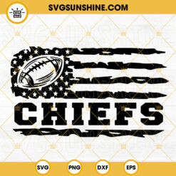 Chiefs Football USA Flag SVG, Kansas City Chiefs SVG, NFL Team SVG PNG DXF EPS