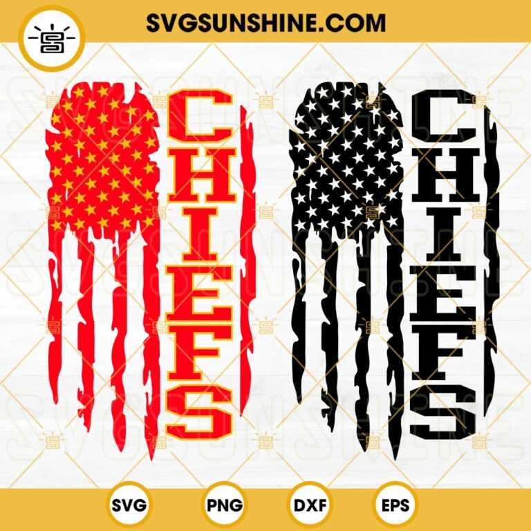 Chiefs US Flag SVG, Chiefs Football SVG, Kansas City Chiefs SVG, NFL