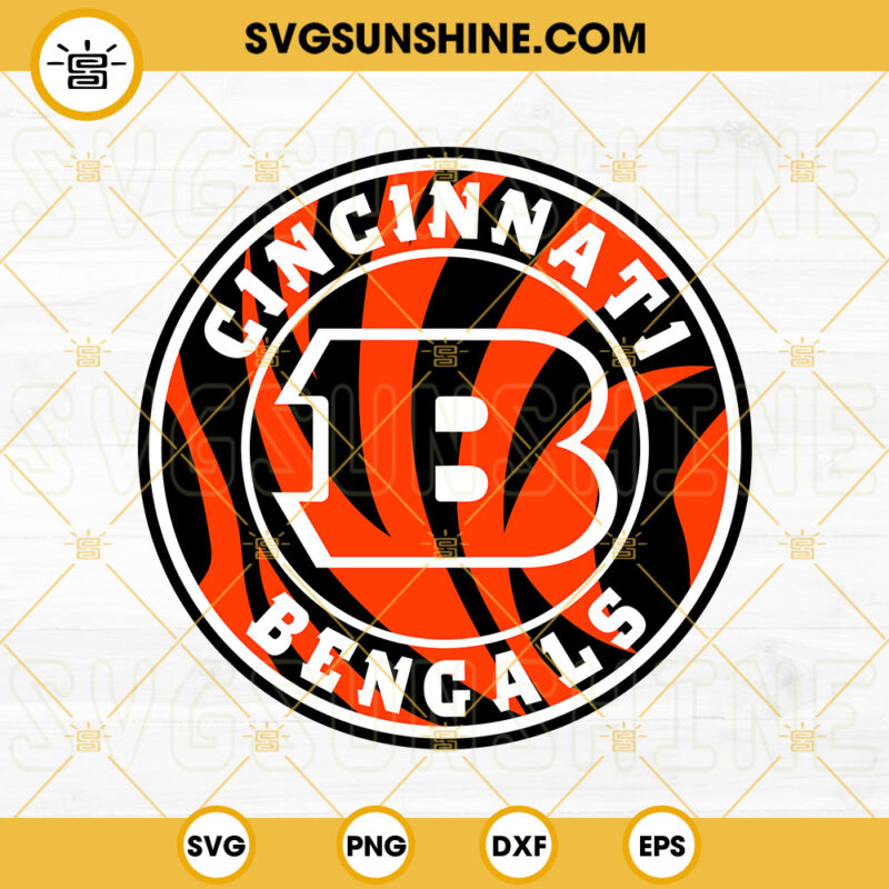 Cincinnati Bengals Logo SVG, NFL Football Team SVG PNG DXF EPS Digital ...