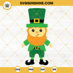 Cute Leprechaun SVG, Lucky SVG, Irish SVG, St Patrick’s Day SVG PNG DXF EPS