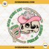 Dead Inside Feelin Lucky PNG, Cowboy Skeleton Shamrock Coffee PNG, Funny St Patricks Day PNG