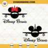 Disney Bound SVG, Mickey Minnie Mouse SVG, Family Vacation SVG, Disney Airplane Trip SVG PNG DXF EPS