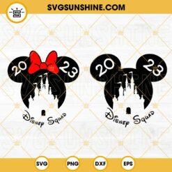 Disney Squad 2023 SVG, Mickey Minnie SVG, Disney Family Vacation SVG, Disney World Trip SVG PNG DXF EPS