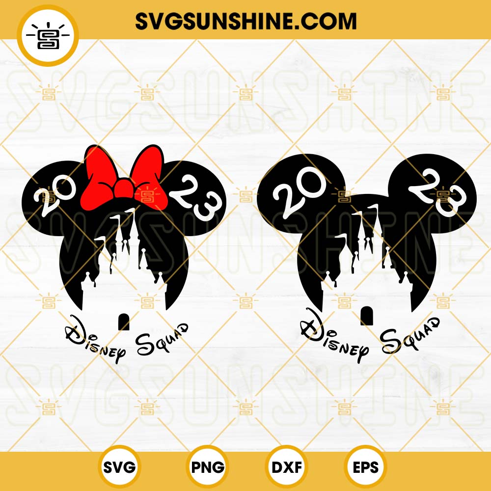 2023 Mickey Mouse Svg, Birthday Squad Svg, Family Vacation