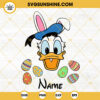 Donald Duck Easter Bunny SVG, Easter Eggs SVG, Cute Happy Easter Disney SVG PNG DXF EPS