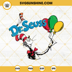 Dr Seuss SVG, The Cat In The Hat SVG PNG DXF EPS Files For Cricut