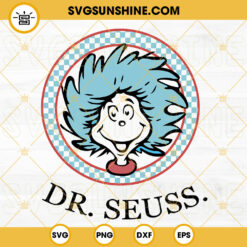 Dr Seuss Checkered SVG, Cat In The Hat SVG, Read Across America Day SVG PNG DXF EPS
