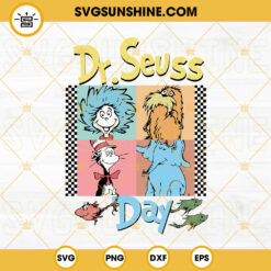 Happy Birthday Dr Seuss SVG, The Cat In The Hat SVG, Dr Seuss Birthday Party SVG