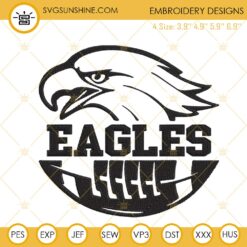 Eagles Football Embroidery Design, Philadelphia Eagles Embroidery Files