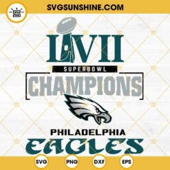 Philadelphia Eagles SVG, Super Bowl LVII Champions SVG, Eagles SVG, NFL SVG
