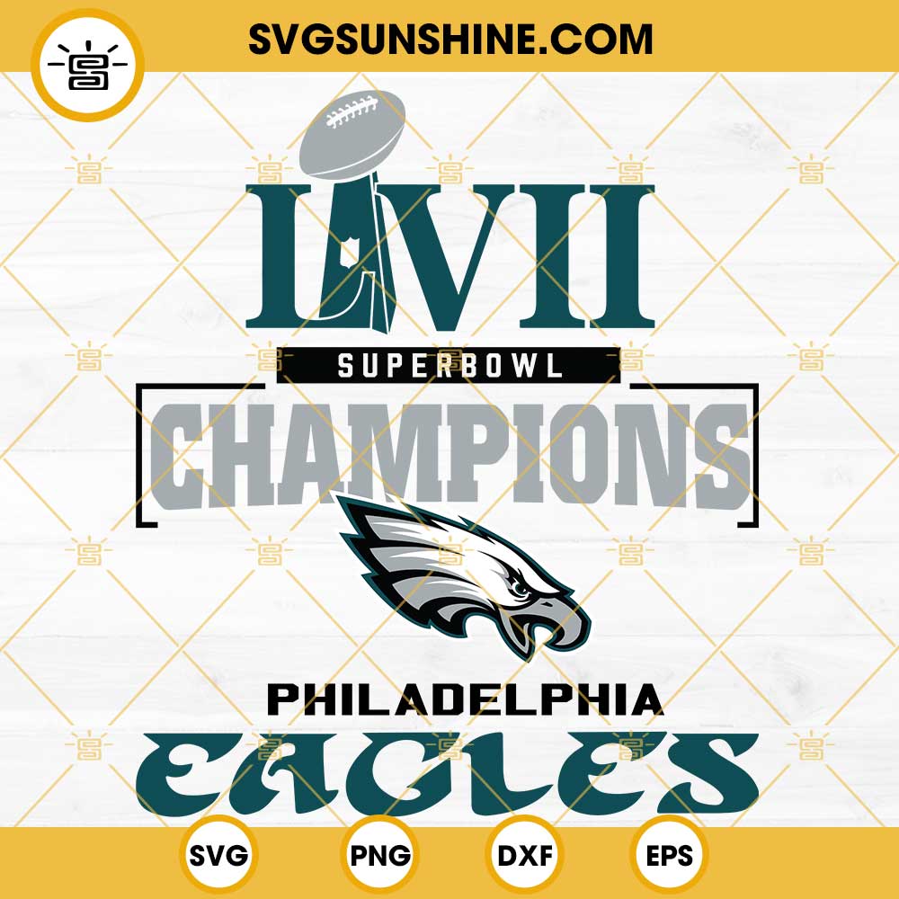 Philadelphia Eagles NFC Champions Super Bowl LVII Svg - Inspire Uplift