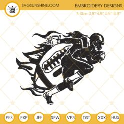 Football Player Embroidery Designs, Game Day Embroidery Files