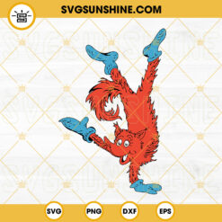 Fox In Socks SVG, Read Across America SVG, Dr Seuss SVG PNG DXF EPS Cut Files