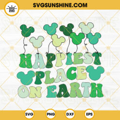 Happy St Patricks Day Mickey SVG, Mouse Leprechaun SVG, Lucky Clover SVG PNG DXF EPS