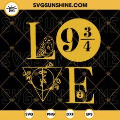 Harry Potter Love SVG, Magic Wizard SVG, Hogwarts SVG PNG DXF EPS Instant Download