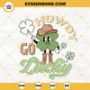 Howdy Go Lucky SVG, Shamrock Cowboy SVG, St Patricks Day Retro SVG PNG DXF EPS