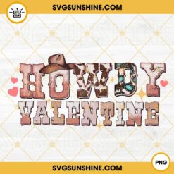 Howdy Valentine PNG, Western Valentine PNG, Retro Valentine PNG Digital Download