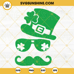 Irish Leprechaun SVG, Lucky Shamrock SVG, St Patricks Day SVG PNG DXF EPS Cutting Files