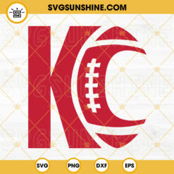 KC Football SVG, Kansas City Chiefs Team SVG PNG DXF EPS Files