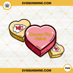 Kansas City Chiefs Conversation Hearts PNG, Chiefs Football Love PNG Sublimation Download