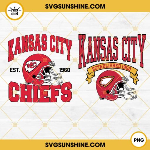 Kansas City Chiefs PNG Bundle, Kansas City Football Team PNG, KC Chiefs PNG