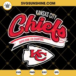 Kansas City Chiefs Super Bowl LVII Champions SVG, KC Chiefs Logo SVG, Chiefs SVG