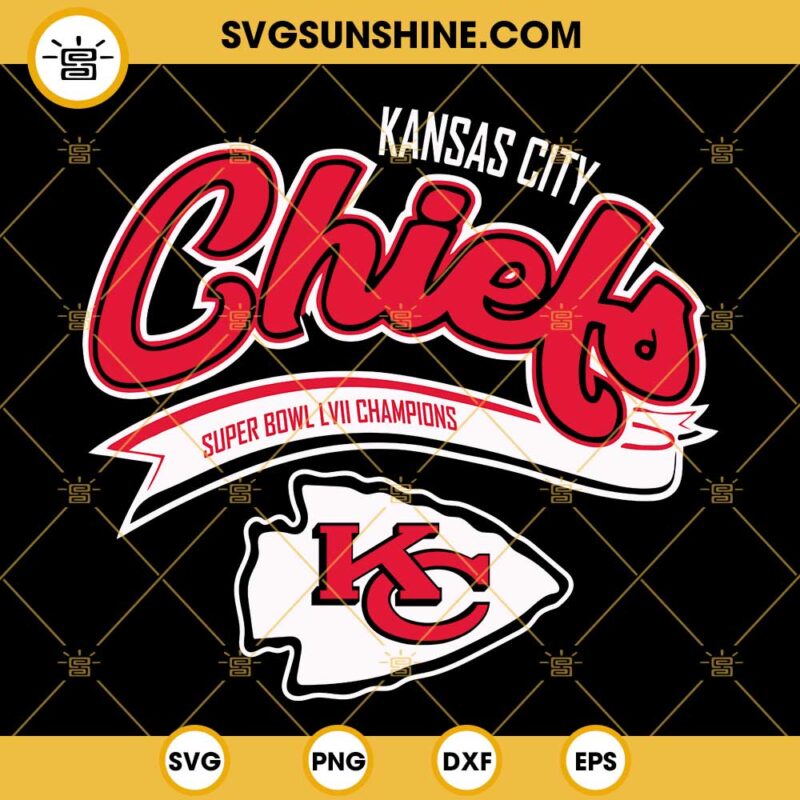 Kansas City Chiefs Super Bowl LVII Champions SVG, KC Chiefs Logo SVG ...