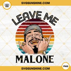 Leave Me Malone PNG, Post Malone PNG, Vintage Music PNG Download