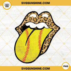 Leopard Softball Lips PNG, Softball Love PNG Download File
