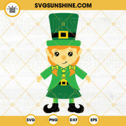 Leprechaun Girl SVG, Lucky Girl SVG, Cute St Patrick's Day SVG PNG DXF EPS