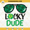 Lucky Dude SVG, Clover Sunglasses SVG, Little Irish SVG, Kids St Pattys Day SVG PNG DXF EPS