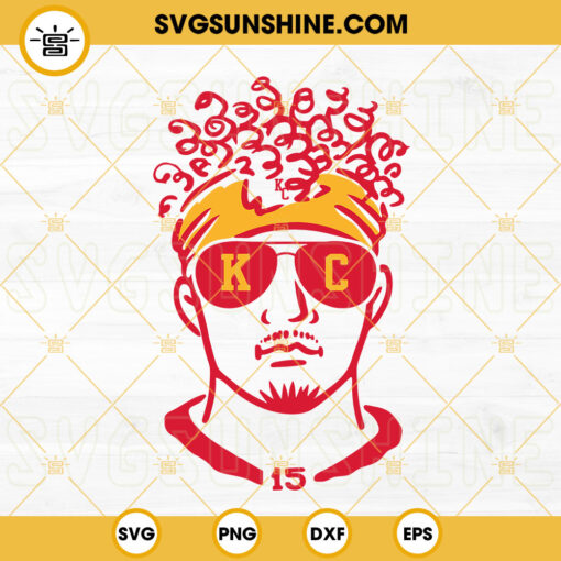 Mahomes SVG, 15 Chiefs SVG, Kansas City Chiefs SVG PNG DXF EPS Files For Cricut