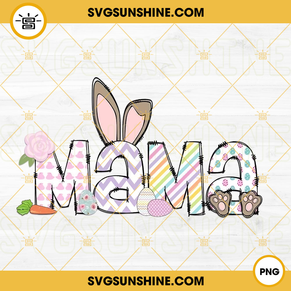 Mama Easter PNG, Mama Bunny PNG, Easter Mom PNG, Happy Easter PNG