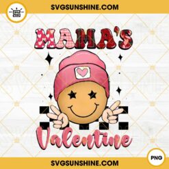 Mamas Valentine PNG, Smiley Beanie PNG, Retro Valentine PNG Digital File